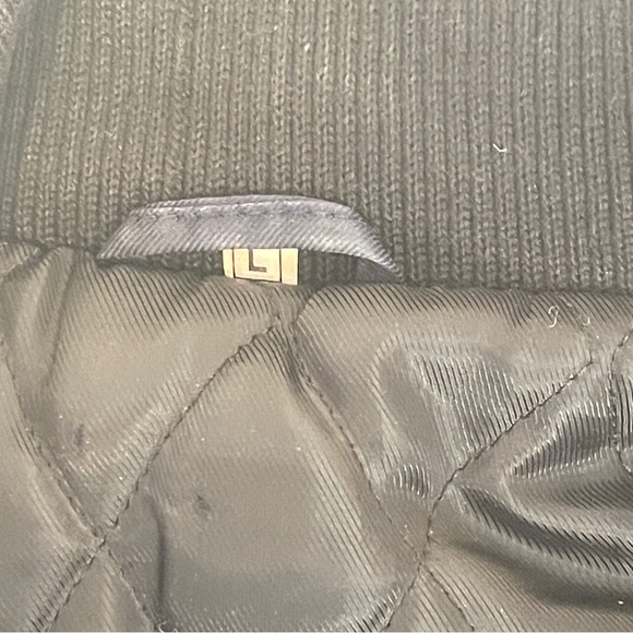 Men's Navy & Black Puffer Quilted Jacket in Large size - Picture 6 of 7